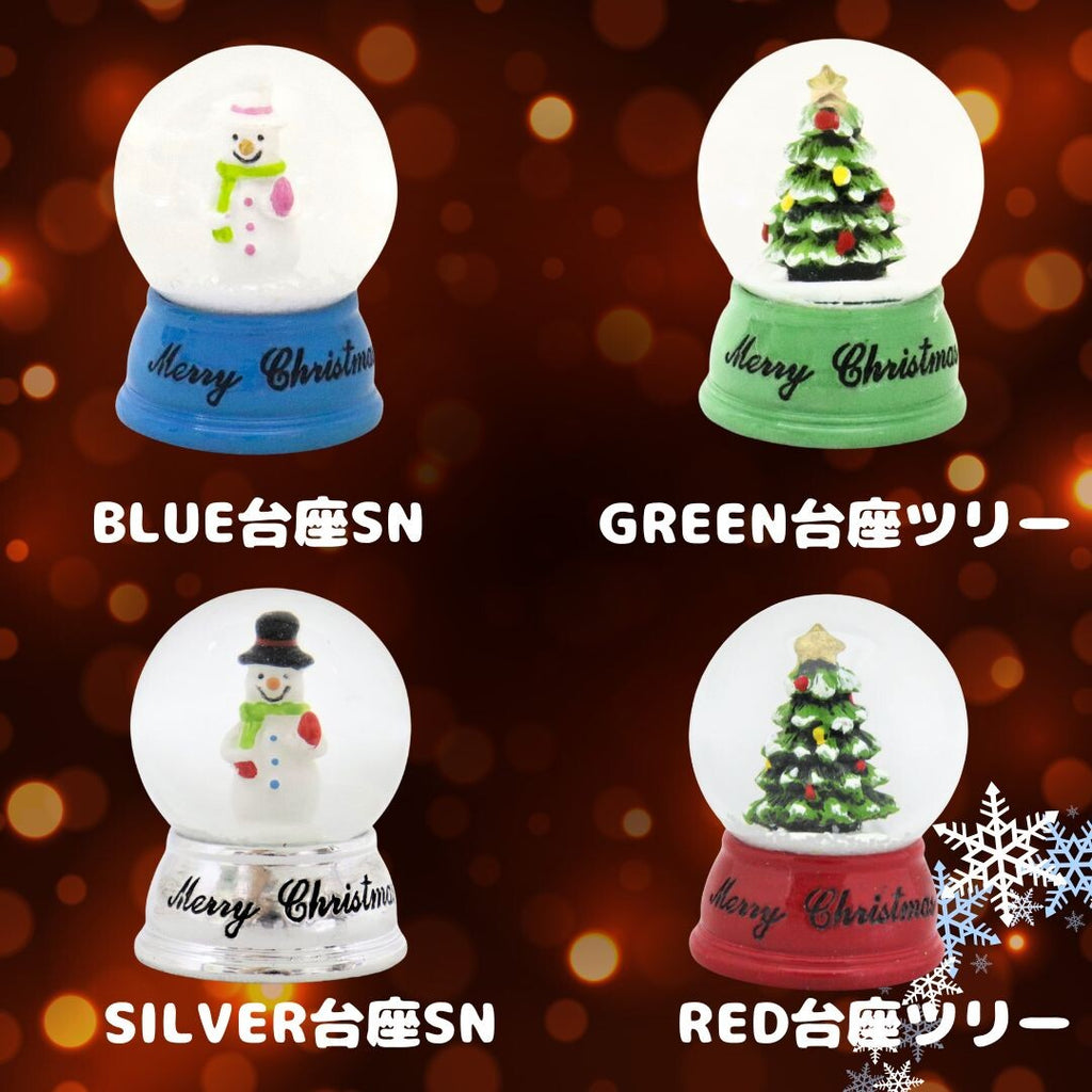 聖誕雪球 35 毫米金色底座聖誕老人