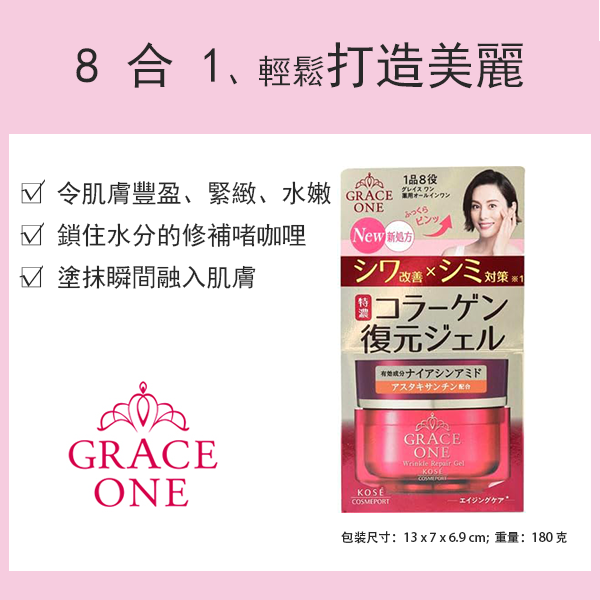 Grace One 藥用抗皺修復凝膠 [化妝品]