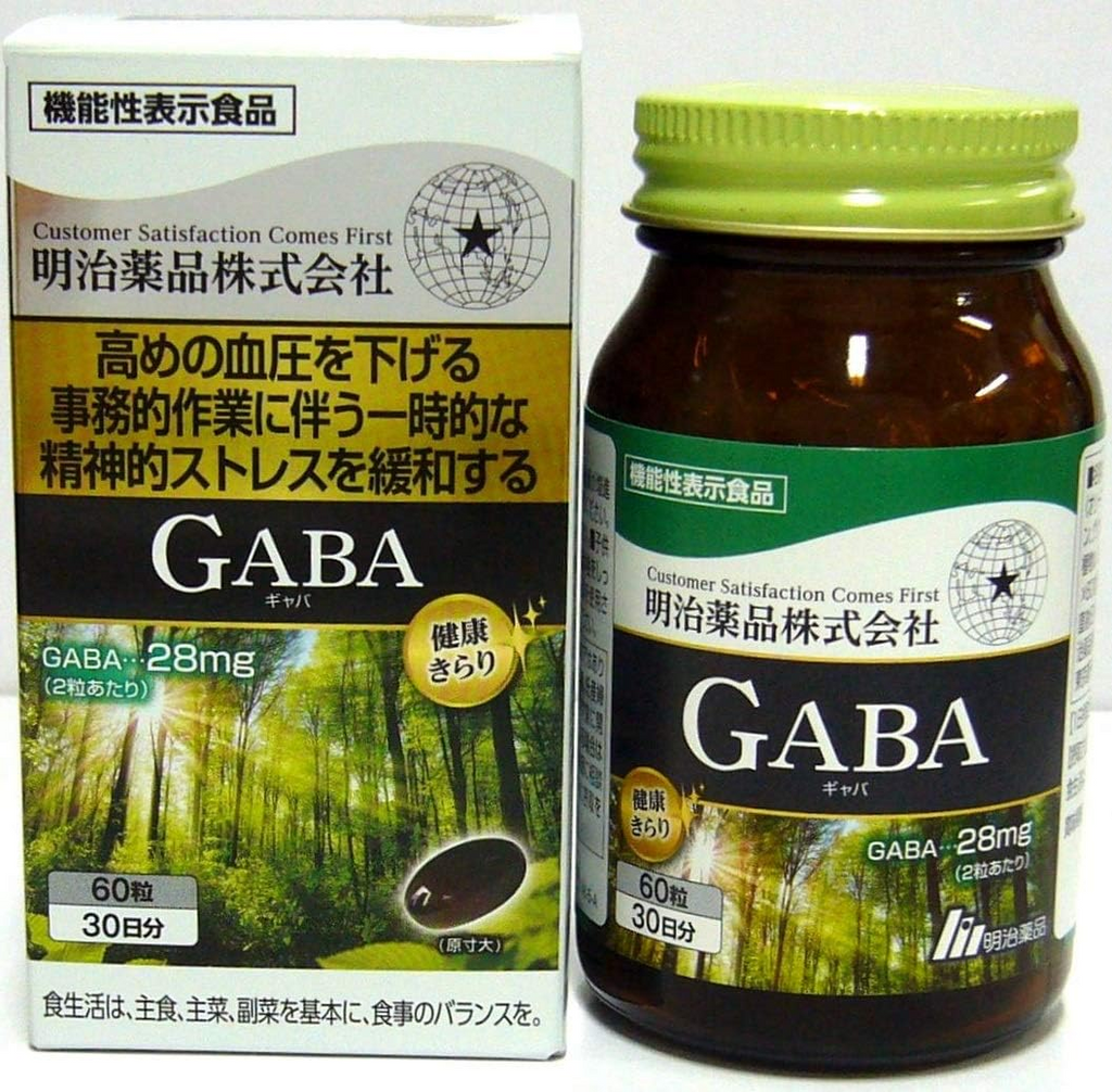 明治藥品 健康光采 GABA 60粒（30天份） GABA 功能性標示食品／營養補充品