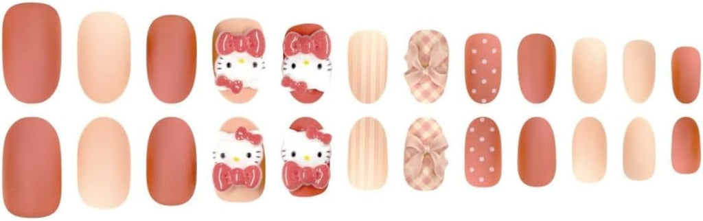 Hello Kitty 豹紋指甲貼，24 片