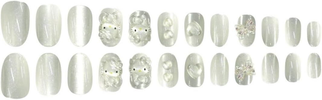 Hello Kitty 豹紋指甲貼，24 片