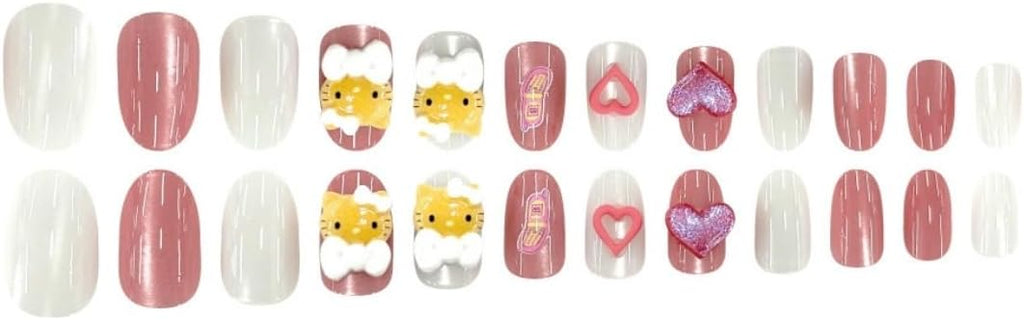 Hello Kitty 豹紋指甲貼，24 片