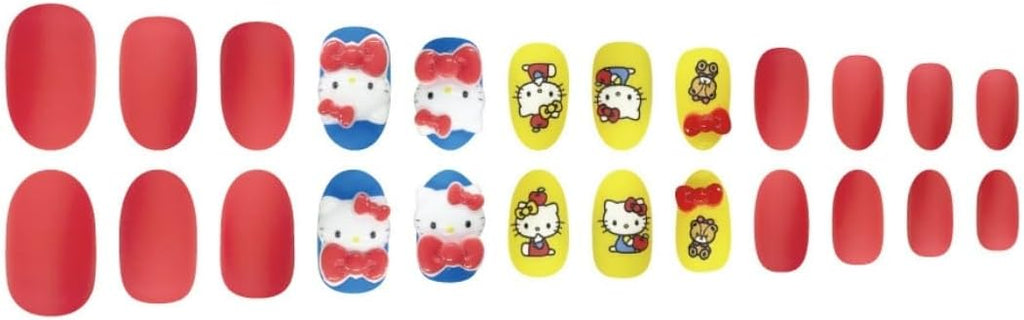 Hello Kitty 豹紋指甲貼，24 片