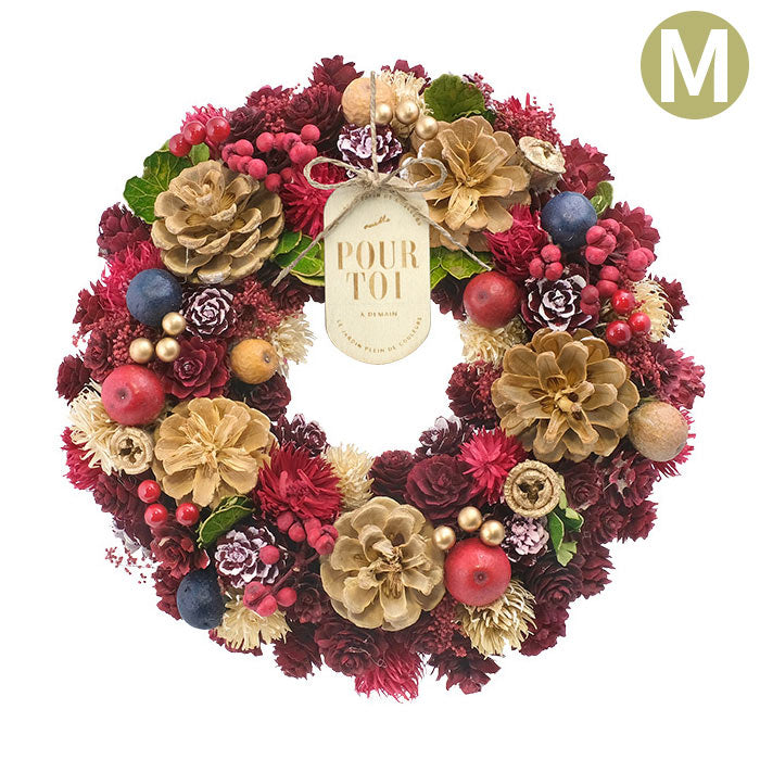 CM 天然花圈聖誕快樂