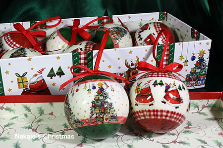 [2025 年聖誕節] 聖誕印花閃亮球裝飾套裝